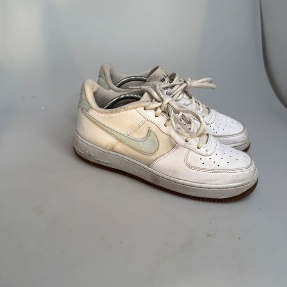 Nike Air Force 1 Indigo DA3093-100 White Blue Tan Speckled Sole Size 6 Youth GUC - Picture 4 of 16